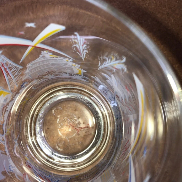 Walt Disney World Remember The Magic Glass Tumbler 5x3” No Chips Mickey Mouse - Picture 2 of 5